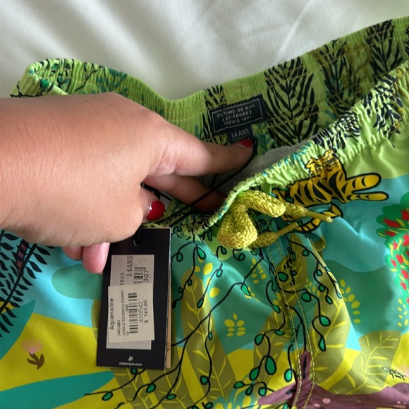 VILEBREQUIN Boys SWIM SHORTS Trunks JUNGLE ROUSSEAU NWT - Picture 4 of 6